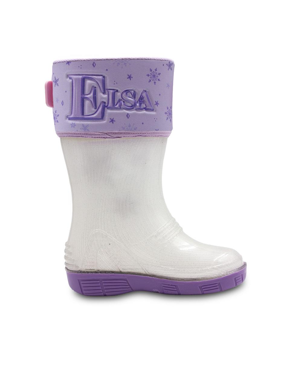 Bota de lluvia bubble gummers frozen elsa para niña