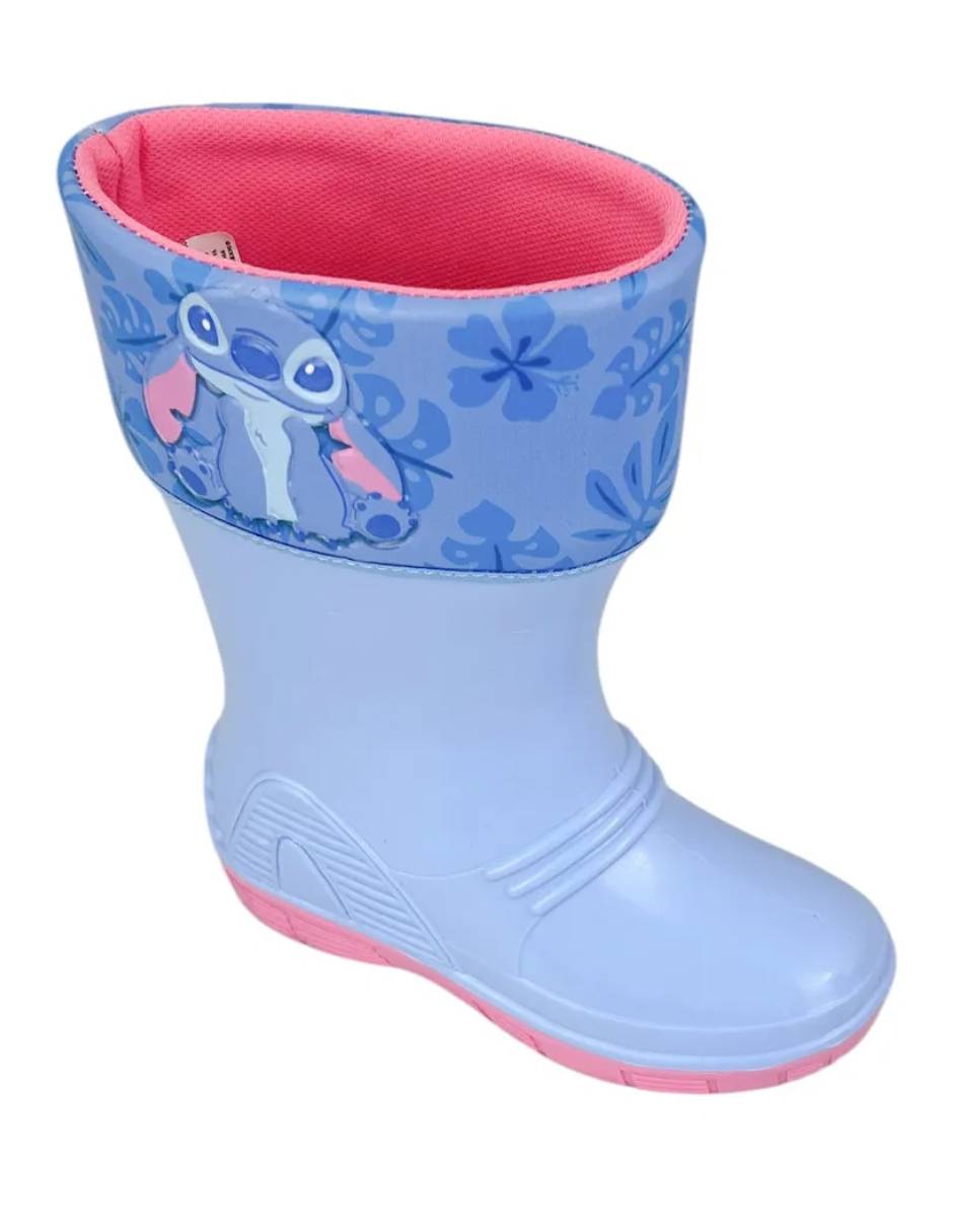 Bota de lluvia Bubble Gummers Stitch para niña